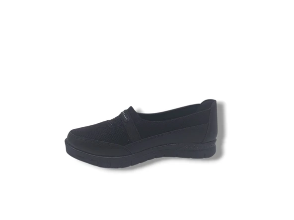 Zerhan 300 Kadın Siyah Komfort Büyük Numara Ayakkabı 41 42 - 3