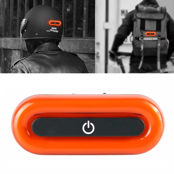 MOTOSİKLET KASK LED ÇAKAR - Resim 2