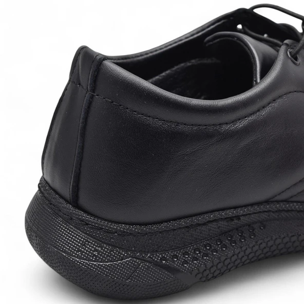 701 Tam Ortopedik Taban Hakiki Deri Erkek Ayakkabı Kadın Ayakkabı Kaymaz Taban Unisex Ayakkabı Lastikli Bağcık - 9