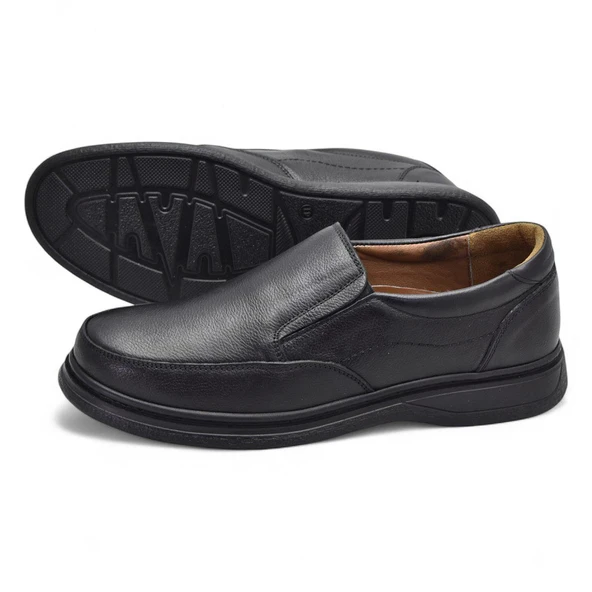 TAB430 Ortopedik Taban Hakiki Deri Erkek Ayakkabı Mevsimlik Baba Ayakkabısı - Resim 4