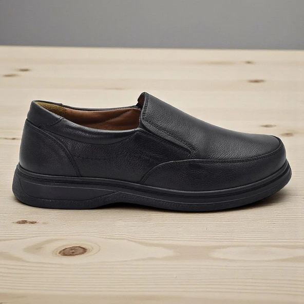 TAB430 Ortopedik Taban Hakiki Deri Erkek Ayakkabı Mevsimlik Baba Ayakkabısı - Resim 2