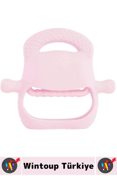 Gıda Sınıfı BPA Free Bebek Parmak Emme Alışkanlığı Azaltan Masaj Etkili Yumuşak Silikon Diş Kaşıyıcı - 2