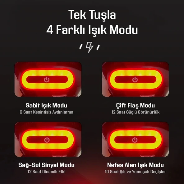 MOTOSİKLET KASK LED ÇAKAR - Resim 5