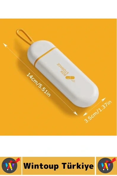 Kompakt Seyahat Tipi Çanta Boy Suya Dayanıklı Sıkı Kapak Hijyenik 3 Bölmeli İlaç Saklama Kutusu - Resim 5