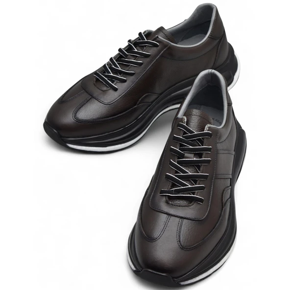 1217-1 Ortopedik Taban Hakiki Deri Günlük Erkek Ayakkabı Kauçuk Taban Casual Ayakkabı - 18