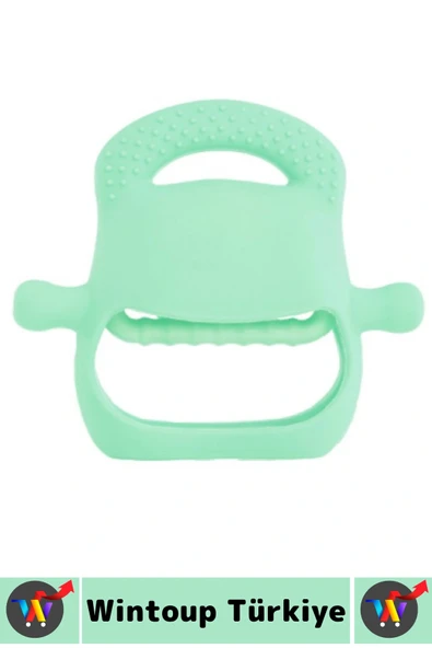 Gıda Sınıfı BPA Free Bebek Parmak Emme Alışkanlığı Azaltan Masaj Etkili Yumuşak Silikon Diş Kaşıyıcı - Resim 2