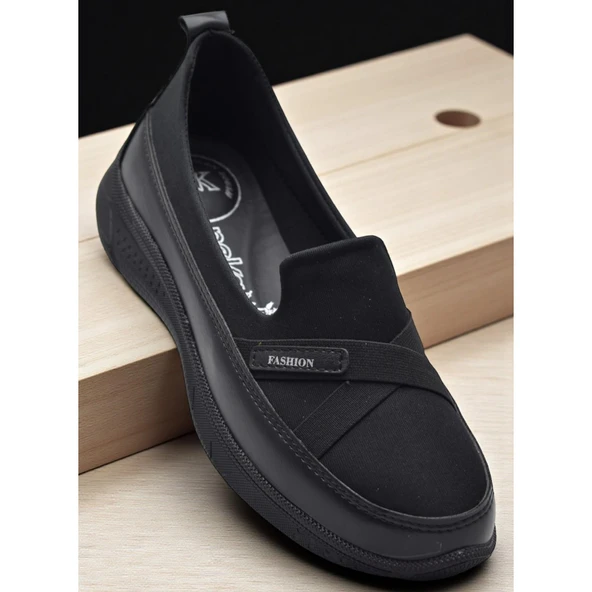 106 Streçli Taşlı Ortopedik Taban Günlük Kadın Ayakkabı Babet Casual Günlük Ayakkabı ürün görseli