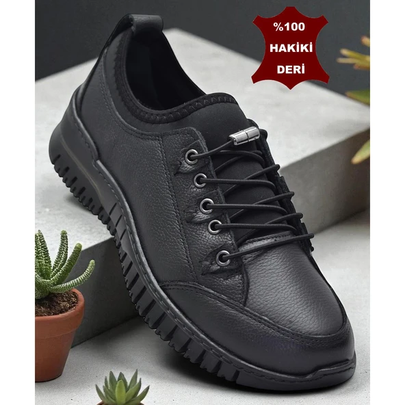 1988-1 Tam Ortopedik %100 Hakiki Deri Günlük Ayakkabı Kadın Ayakkabı Kaymaz Taban - Resim 8
