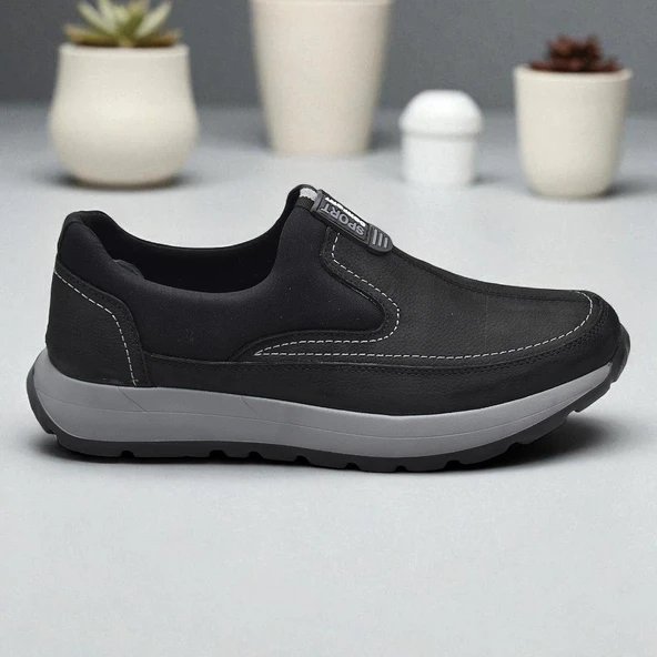 5501 Ortopedik Taban Hakiki Nubuk Deri Erkek Ayakkabı Mevsimlik Kışlık Erkek Ayakkabı - Resim 3