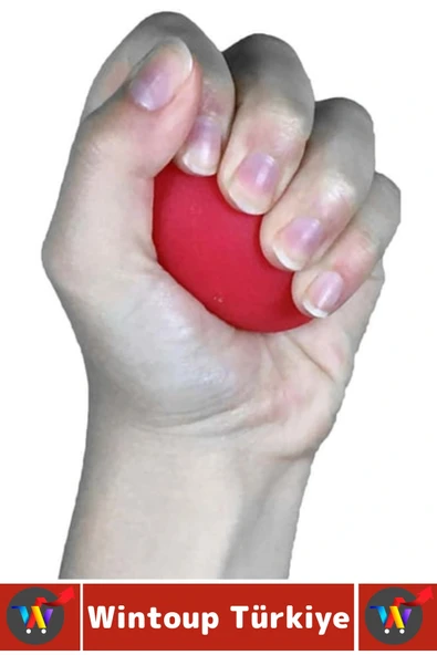 Ergonomik Stres Egzersiz Rehabilitasyon Fizyoterapi Esnek Silikon El Bilek Parmak Güçlendirme Topu - 2