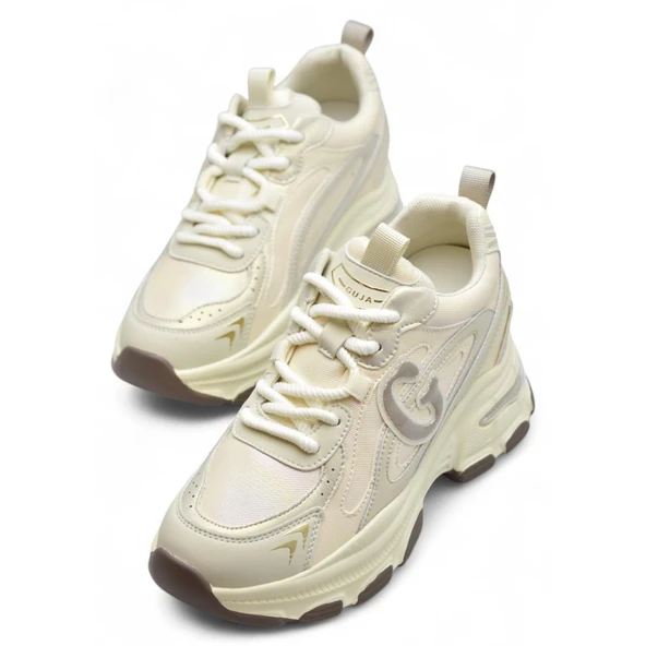 Full Ortopedik Taban Günlük Kadın Spor Ayakkabı Kalın Taban İçten Dolgu Taban  Guja 24K450 - 5