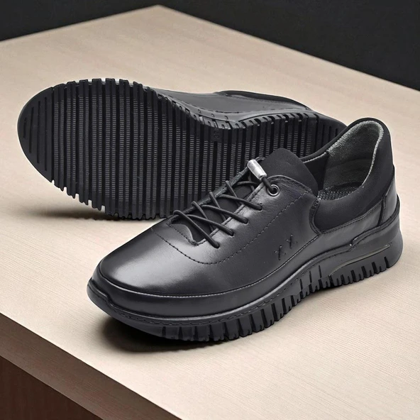 4219 Tam Ortopedik %100 Hakiki Deri Günlük Ayakkabı Kadın Ayakkabı Kaymaz Taban - 3