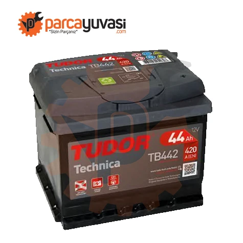 Aku Aku 12v 44 Ah 420a Lb1 (207×175×175) Alcak - Tudor Tb442 ürün görseli