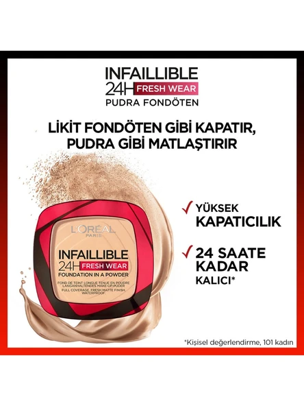 Loreal Paris İnfaillible 24H Fresh Wear 9 gr - 220 Sable Sand - 2