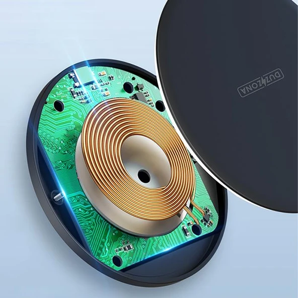 Duzzona W8 15W Masaüstü Wireless Hızlı Kablosuz Şarj Cihazı - Resim 6