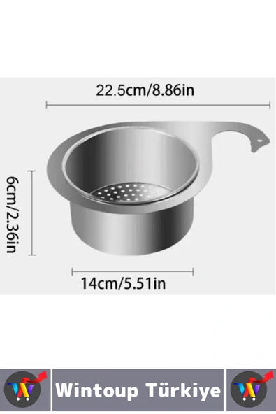 Kolay Kullanım Atık Kalıntı Kötü Koku Önleyen Kuğu Tasarımlı Paslanmaz Mutfak Lavabo Drenaj Sepeti - 8