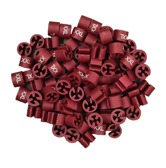 Askı Için Kırmızı Baskılı (XXL)' Benden Boncuğu (100 Adet) ürün görseli 1