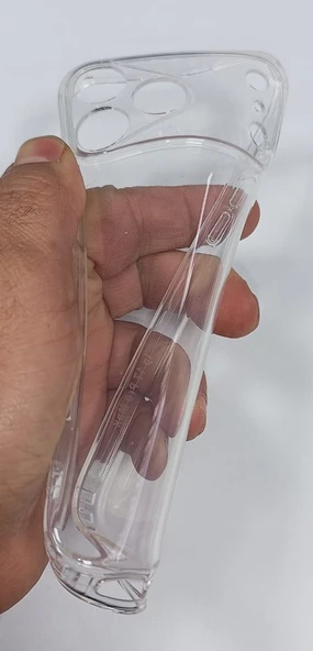 Apple iphone 17 Pro Uyumlu Kamera Ve Ekran Çıkıntılı Yumuşak Şeffaf Kılıf - Resim 2