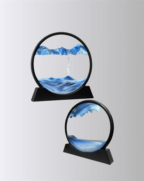Zihin Açıcı Kum Manzarası – 3D Dinamik Kum Tablosu, Dekoratif, Dönüştükçe Yenilenen Sakinleştirici Sanat Eseri - 4