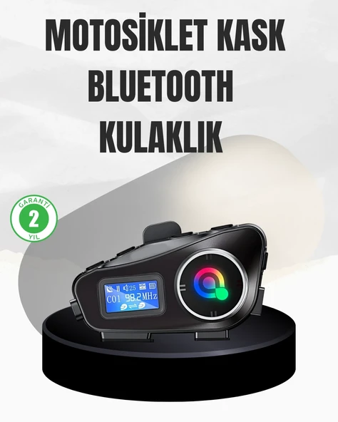 Su Geçirmez Bluetooth 5.3 Kask Kulaklığı 1000mAh Bataryalı - 1