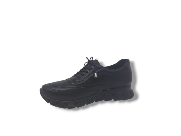 Zerhan 120 Kadın Siyah Çorap Model Komfort Ayakkabı - 3