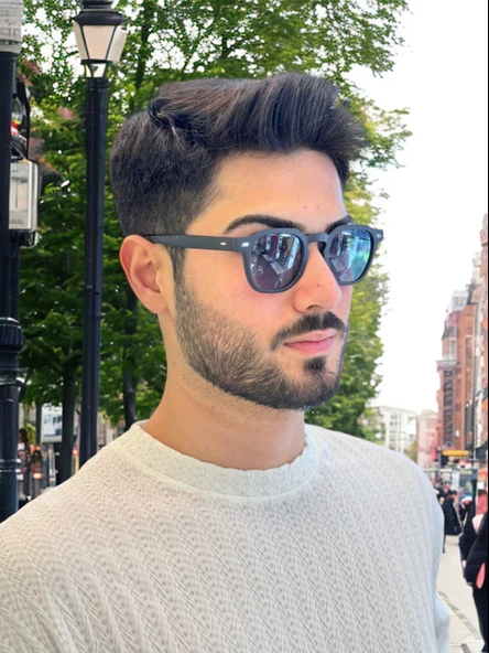 156 C97 47 Marco Salvadori Polarizei Güneş Gözlüğü - Resim 2