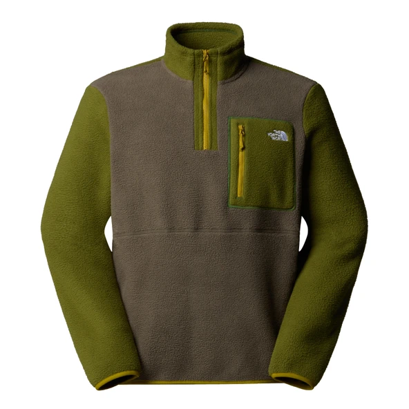 The North Face Yumiori Erkek Yarım Fermuarlı Polar New Taupe Green - Resim 4