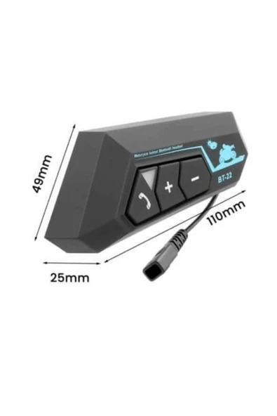 Intercom Bluetooth Kask Kulaklık Motosiklet Kulaklık 5.0 Bluetooth - 5
