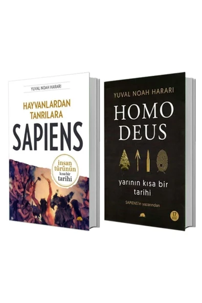 Hayvanlardan Tanrılara - Sapiens + Homo Deus: Yarının Kısa Bir Tarihi - Yuval Noah Harari ürün görseli