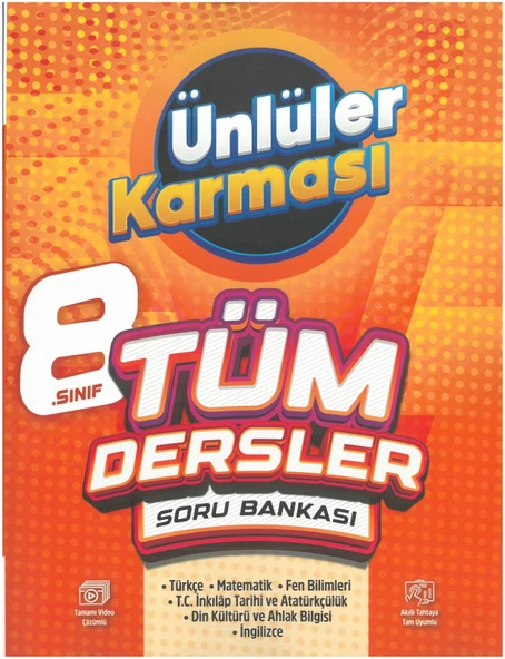 Ünlüler Karması 8. Sınıf Tüm Dersler Soru Bankası Yeni ürün görseli
