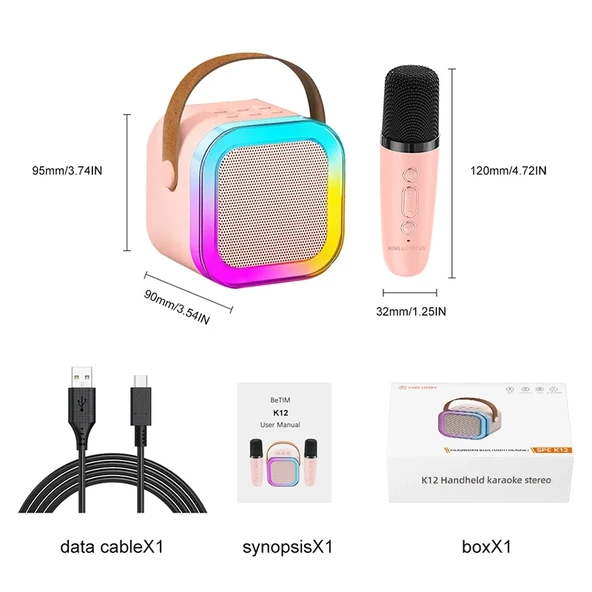 Karaoke Mikrofon Hoparlör Seti Mini (5250) - 5