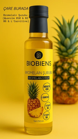Bromelain Şurubu 250 Ml (Koenzim q10 & B2 & B6 & L'Carnitine) ürün görseli