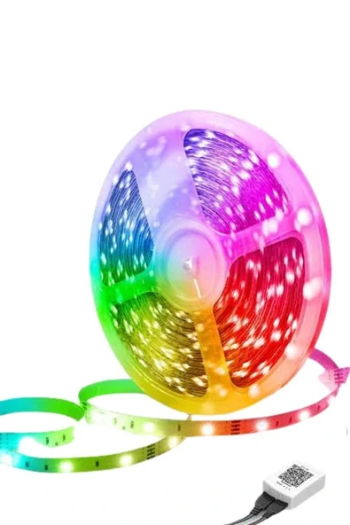 RGB Neon Şerit Led Lamba 10 Metre İç Mekan Tasarımına Uygun - 4
