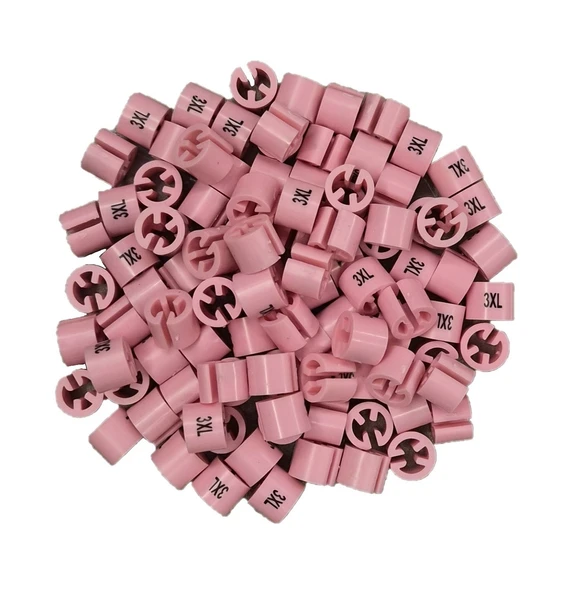 Askı Için Pembe Baskılı (3XL)' Benden Boncuğu (100 Adet) ürün görseli 1