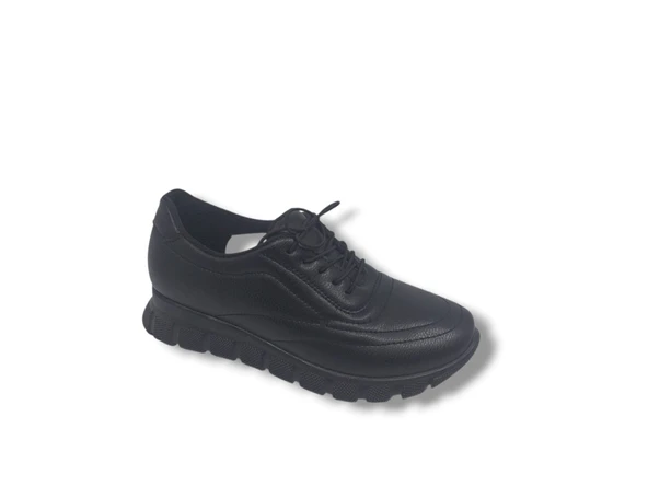 Zerhan 120 Kadın Siyah Çorap Model Komfort Ayakkabı - 4