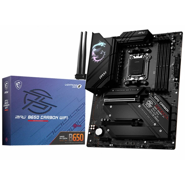 MSI MPG B650 CARBON WIFI DDR5 6600MHz(OC) HDMI DP M.2 ATX ürün görseli 1