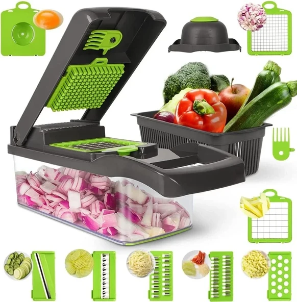 Sebze Doğrayıcı Sebze Dilimleyici 14 Pcs (5250)