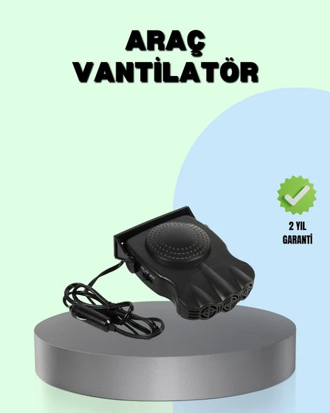 360° Ayarlanabilir Araç İçi Isıtıcı ve Fan - 1