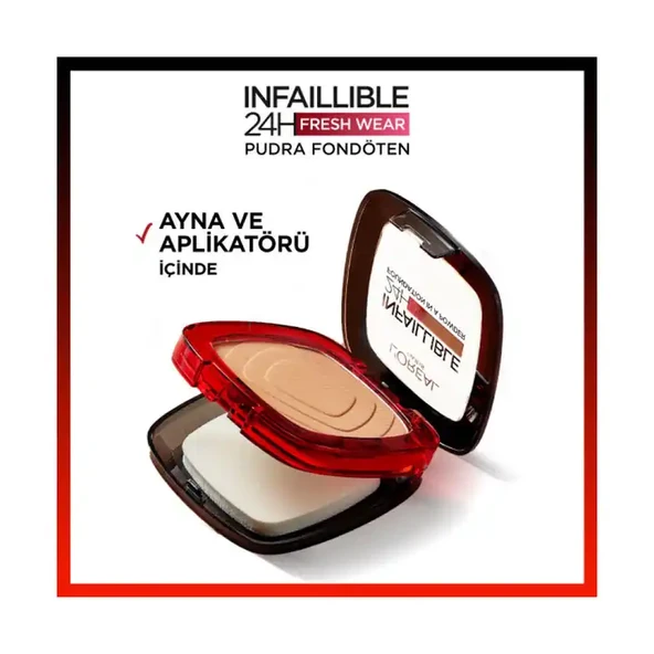 Loreal Paris Infaillible 24H Fresh Wear Pudra Fondöten 180 Rose Sand - 4