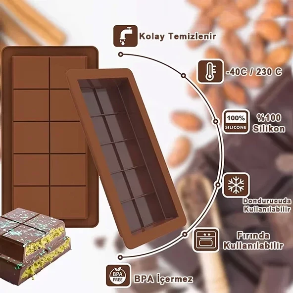 Dubai Çikolatası Kalıbı Çikolata Kalıbı Bpa Free (5250) - 3