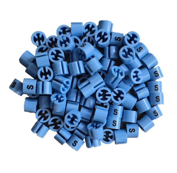 Askı Için Mavi Baskılı (S)' Benden Boncuğu (100 Adet) ürün görseli 1