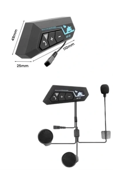 Yeni Nesil Dinleme Ve Konuşma Özellikli Intercom Kask Kulaklığı 5.0 Bluetooth - 4