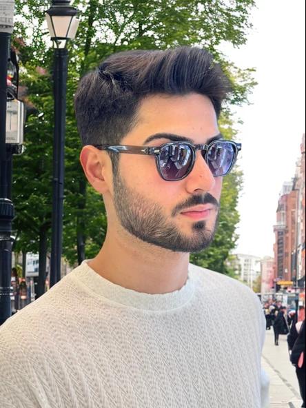 156 C27 47 Marco Salvadori Polarizei Güneş Gözlüğü - Resim 2