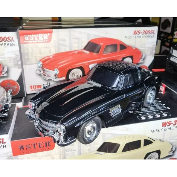 WS-300SL Klasik Benz Model 10W Bluetooth Hoparlör Fm Radyo USB (5250) - 2