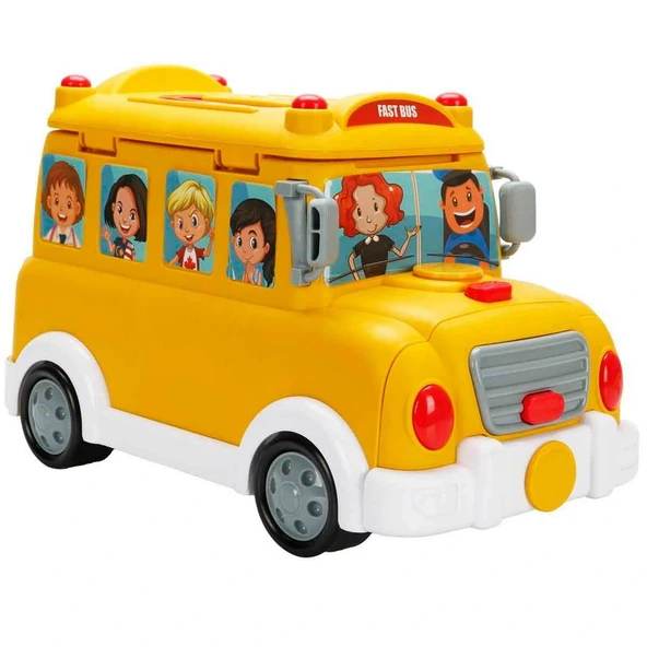 Little Chef 2in1 Sesli ve Işıklı Okul Otobüsü Dükkanı Oyun Seti 34 Parça - 4