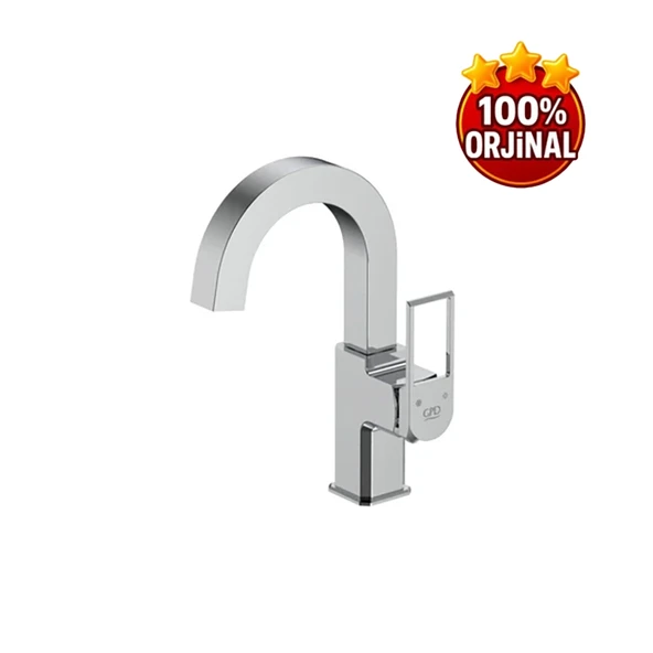 GPD Mtl190 Quadro Tek Gövde Lavabo Bataryası Krom ürün görseli