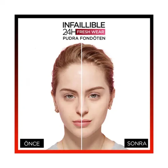 Loreal Paris Infaillible 24H Fresh Wear Pudra Fondöten 180 Rose Sand - 3