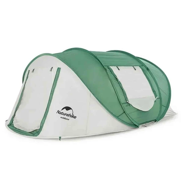 Naturehike 3-4 Kişilik Pop-Up Otomatik Kurulum Kamp Çadırı Yeşil - 1