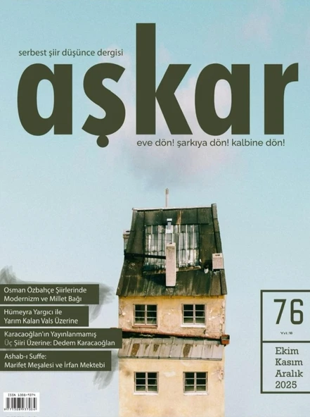 Aşkar Dergi 76.Sayı Ekim-Kasım-Aralık 2025 ürün görseli 1