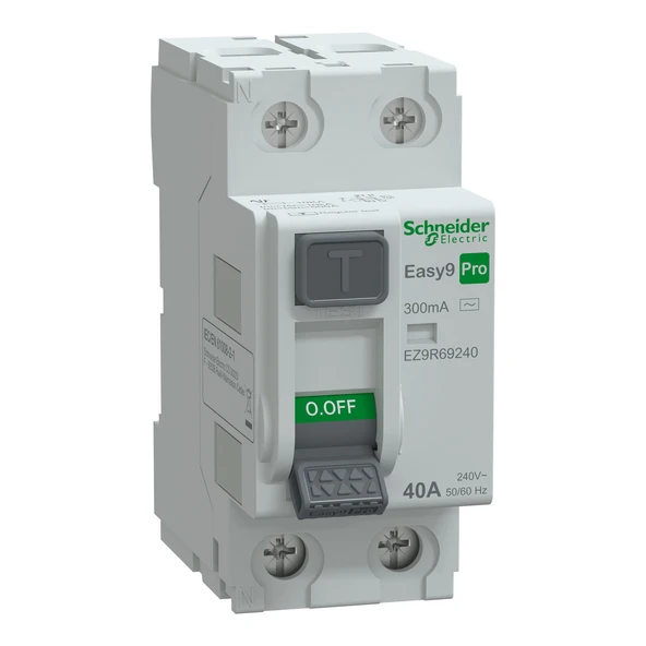 Schneider Electric EZ9R69240 2X40A 300mA Kaçak Akım Rölesi Easy9 Pro ürün görseli 1